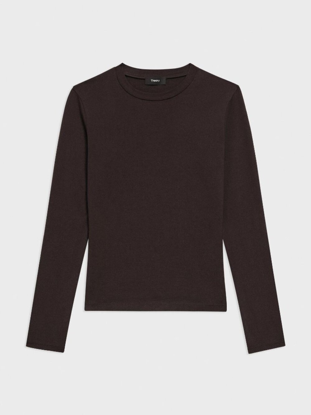 NWT Theory Hickory Tiny Long-Sleeve Tee in Organic Cotton Size S